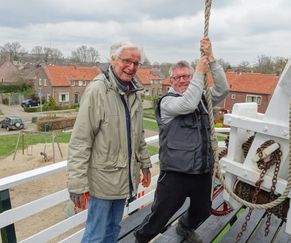 Kees Gieteling (l) en Frank de Groot (r) in actie (2019).